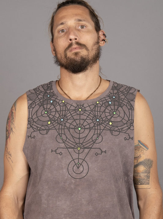 SHII Tank Top In Brown