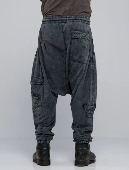 BORO Pants In Washed Black