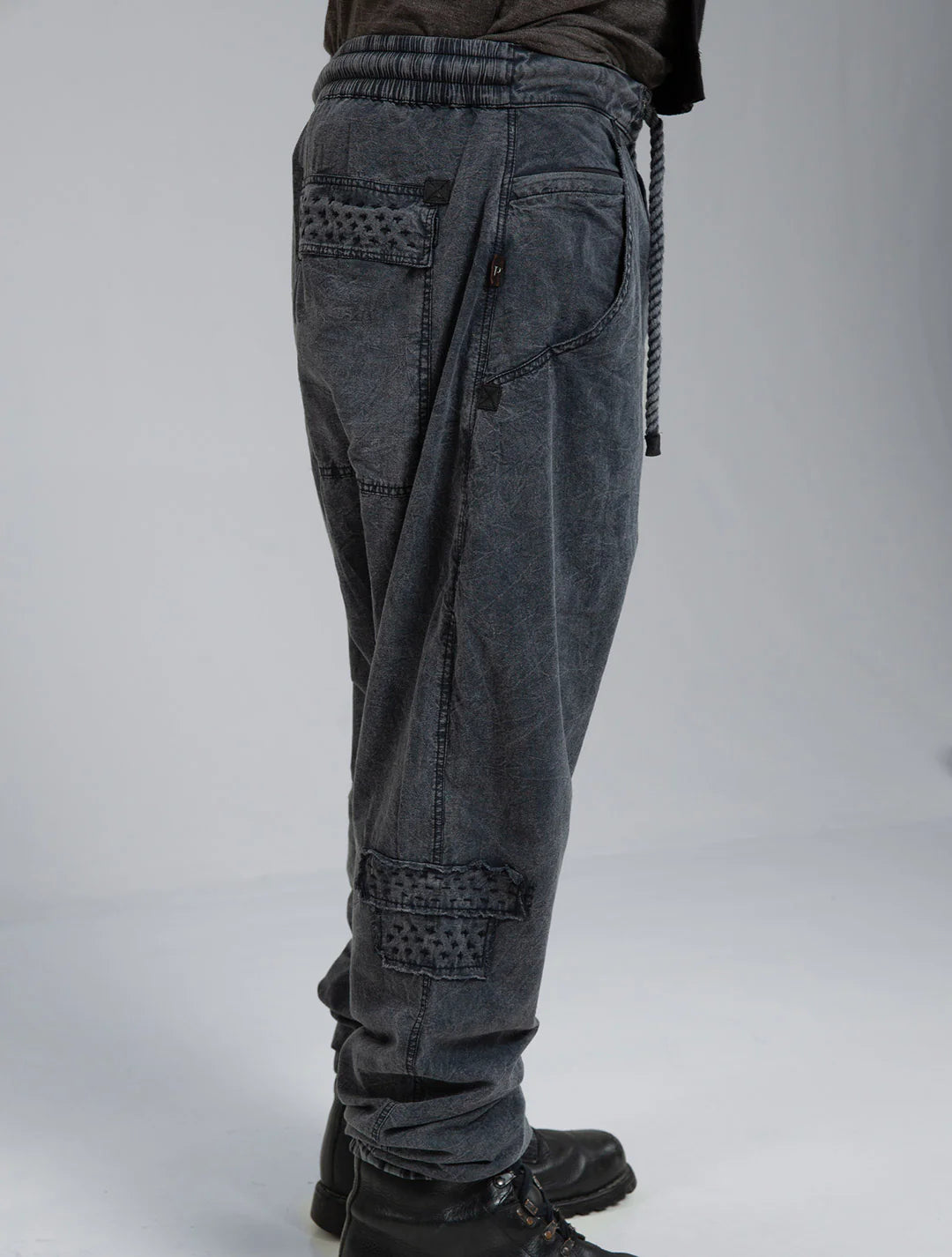BORO Pants In Washed Black