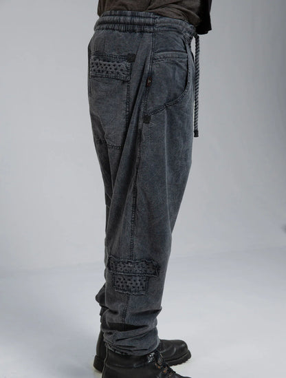 BORO Pants In Washed Black
