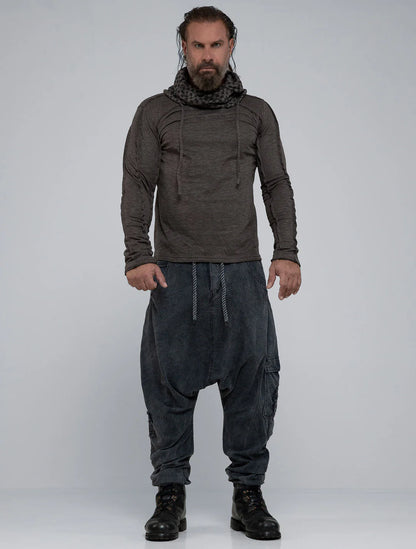 BORO Pants In Washed Black