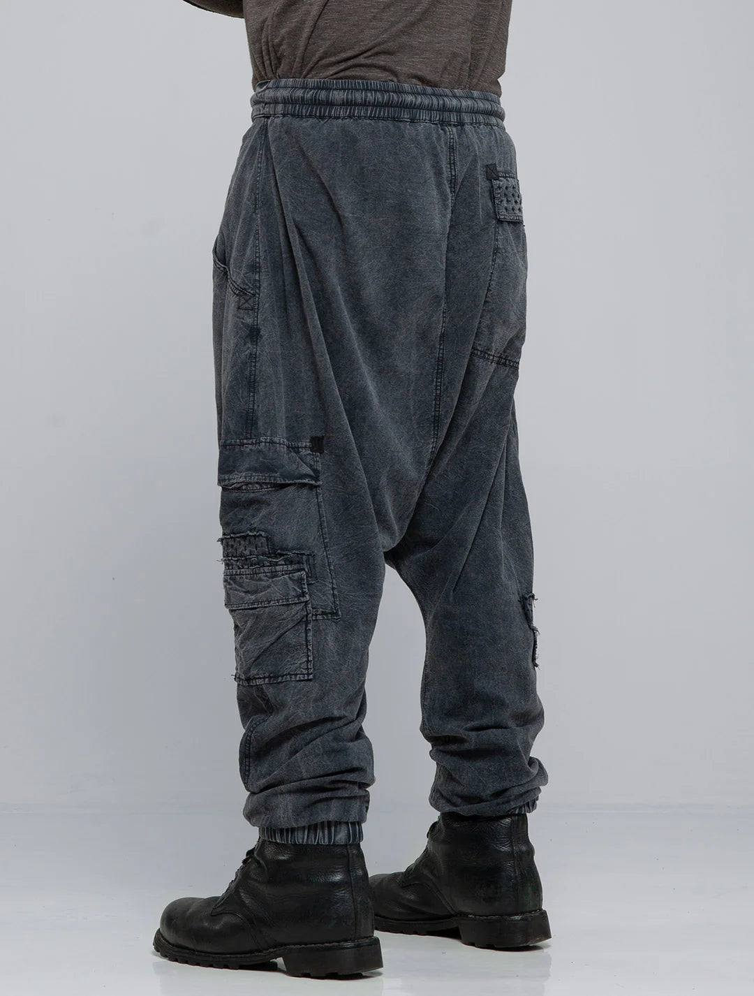 BORO Pants In Washed Black