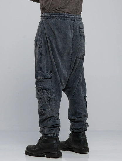 BORO Pants In Washed Black