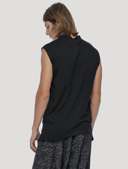 BLENDED Sleeveless Tee In Black