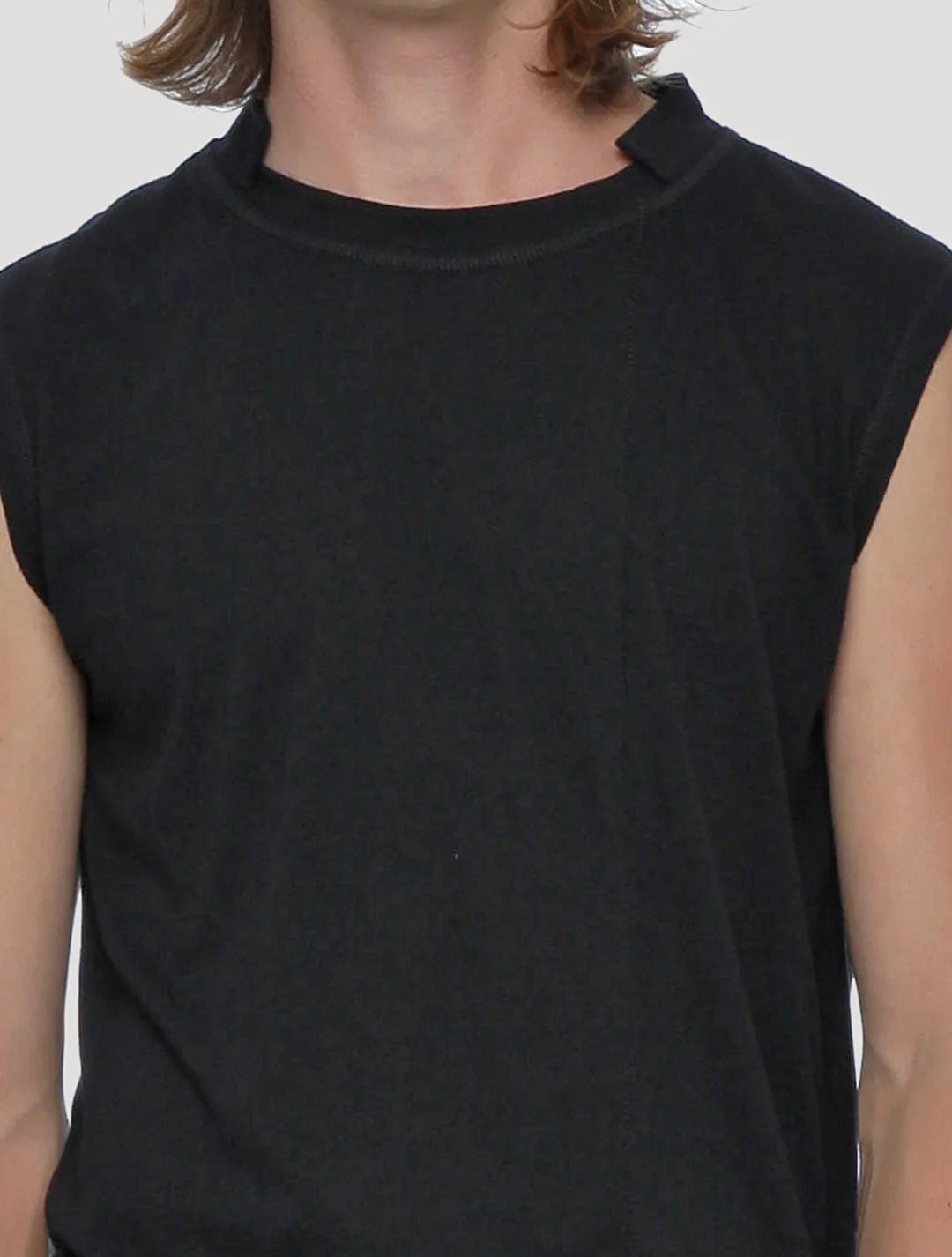 BLENDED Sleeveless Tee In Black