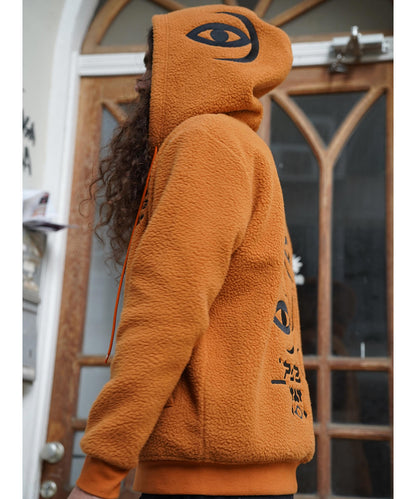 CEBURASHKA Hooded Jacket In Orange