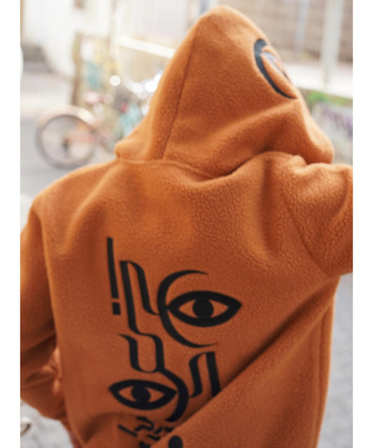 CEBURASHKA Hooded Jacket In Orange