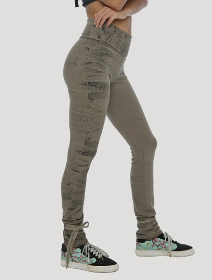 Crystal Leggings In Cement