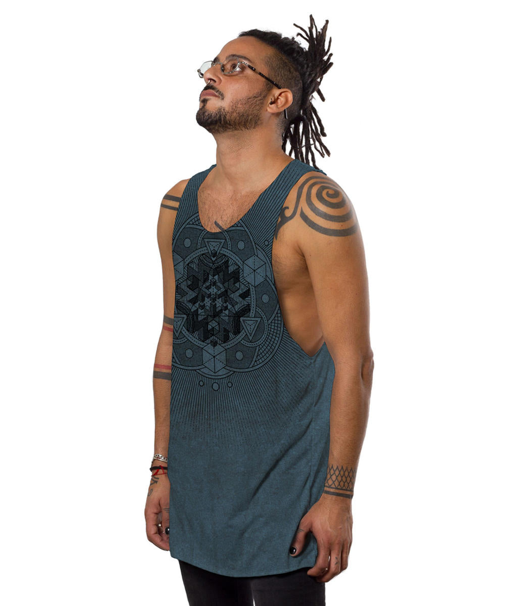 CUBE PIGMENT Tank Top In Grey