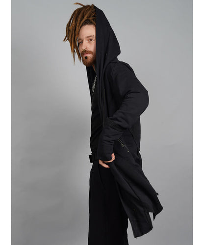 CUTSY UNISEX Hooded Jacket In Black