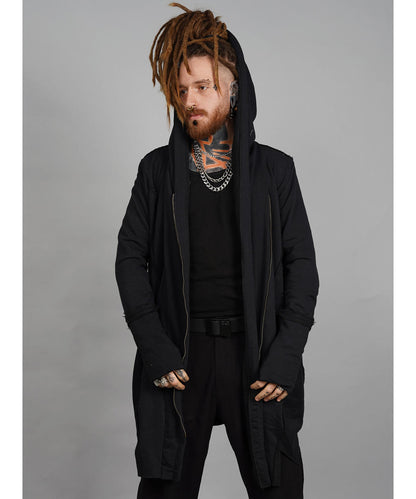CUTSY UNISEX Hooded Jacket In Black