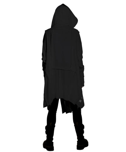 CUTSY UNISEX Hooded Jacket In Black