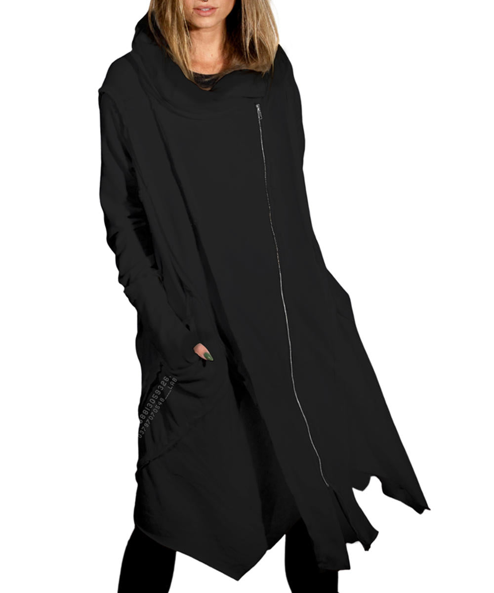 CUTSY UNISEX Hooded Jacket In Black