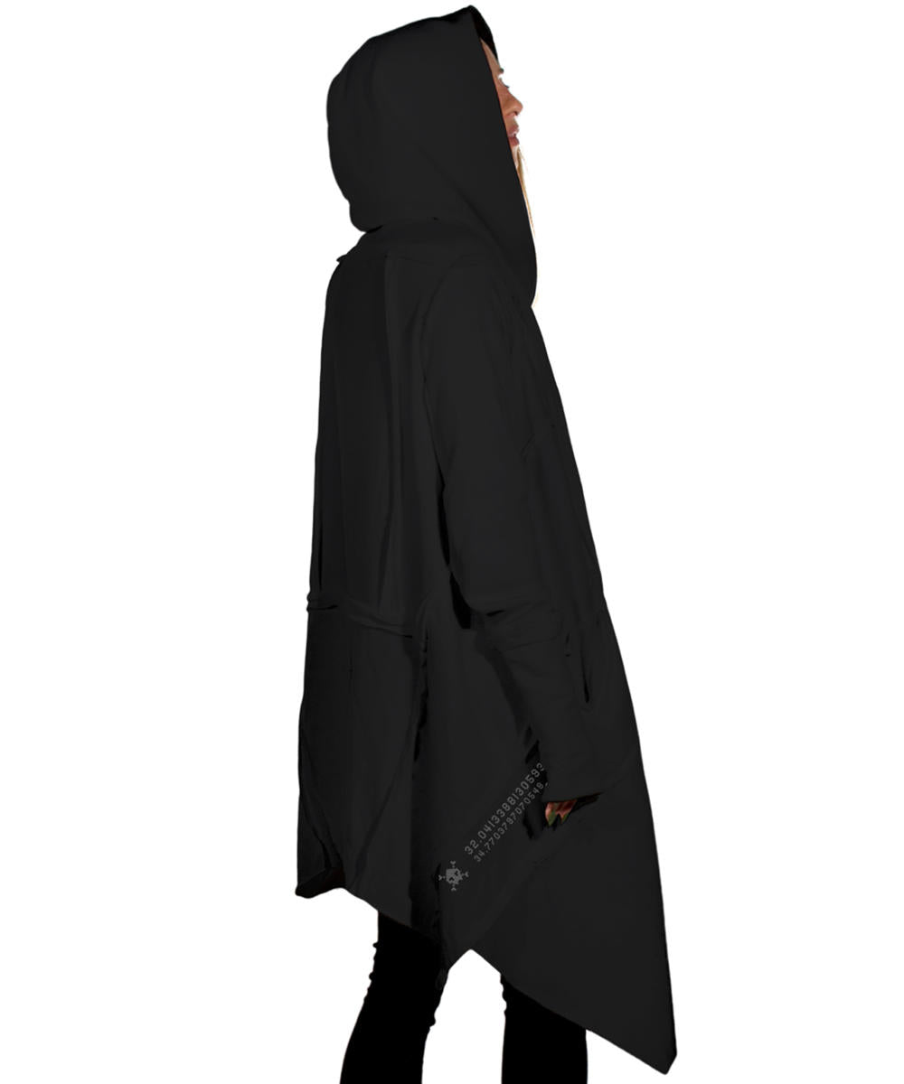 CUTSY UNISEX Hooded Jacket In Black