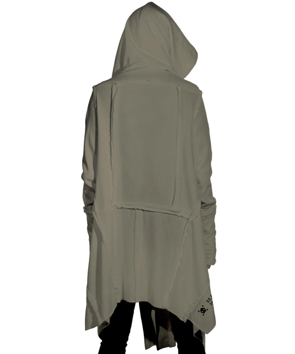 CUTSY UNISEX Hooded Jacket In Stone
