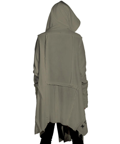 CUTSY UNISEX Hooded Jacket In Stone