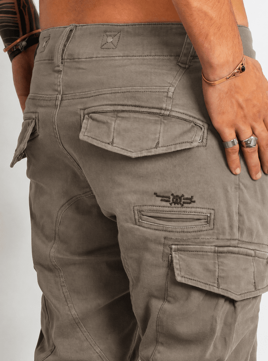 RIOT Heavy Drill Cotton Pants In Stone