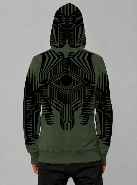 JETT Hooded Jacket In Green