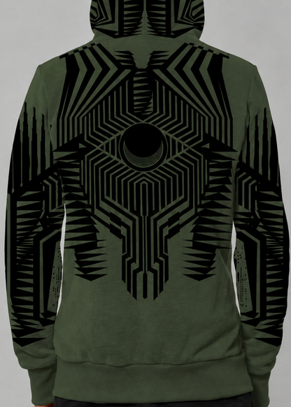 JETT Hooded Jacket In Green