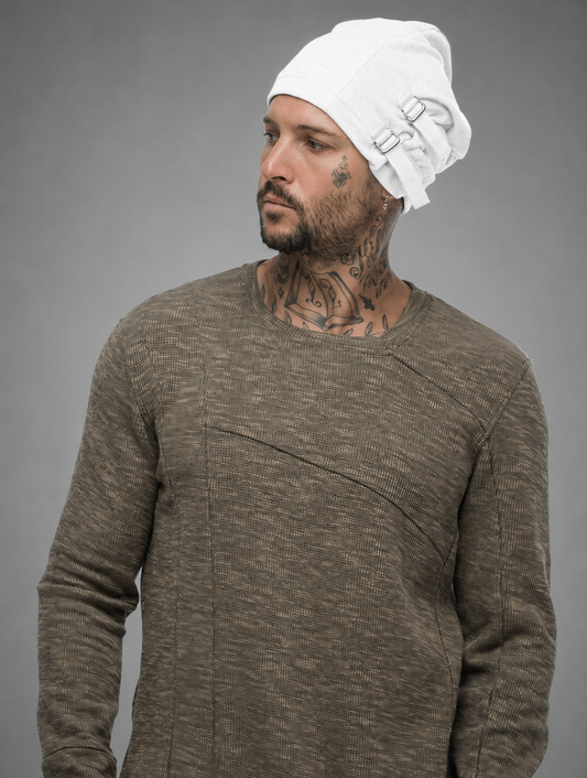 GASPER Beanie In Off - White