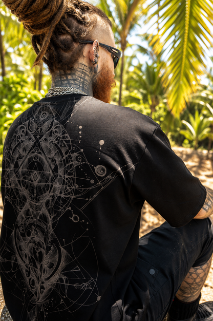 ORNAMENT GALAXY T-Shirt In Black