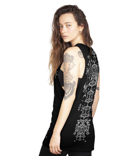 DANZA VINTAGE Black Tank Top