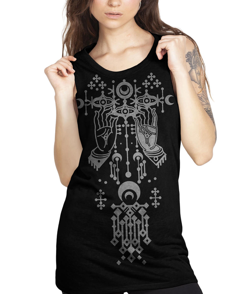 DANZA VINTAGE Black Tank Top