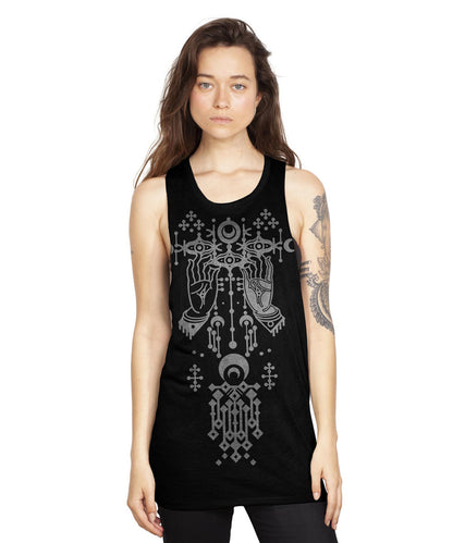DANZA VINTAGE Black Tank Top