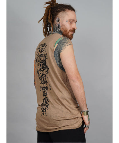 DANZA Tank Top In Dark Sand