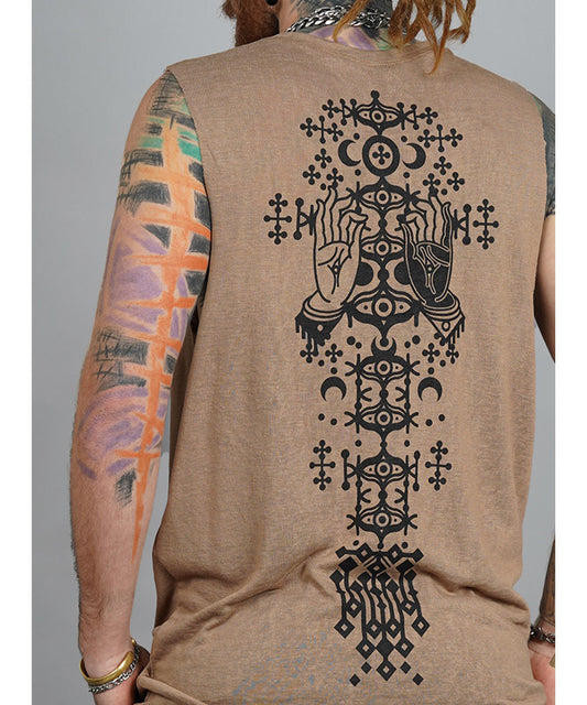 DANZA Tank Top In Dark Sand