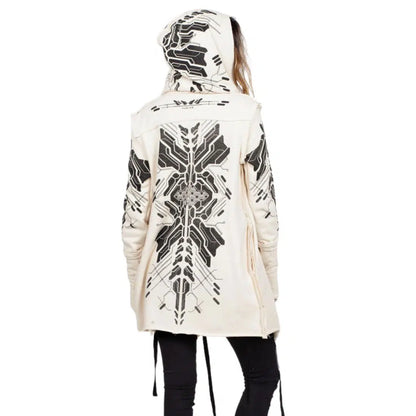 DELTA WO Hood Cardigan Duster In White