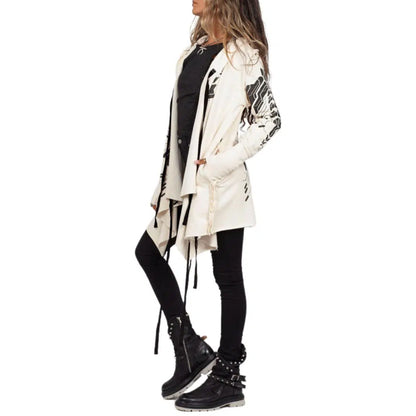 DELTA WO Hood Cardigan Duster In White