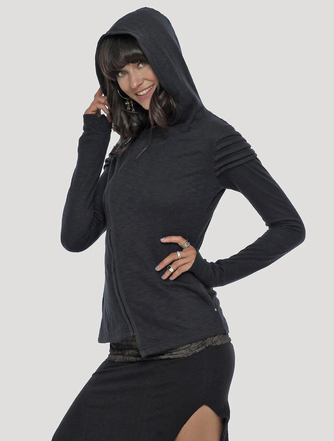 DOGON LIGHT Hood Jumper In Black