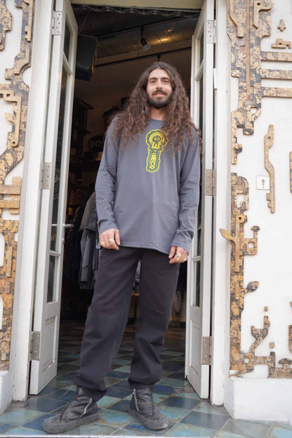 AMBIOS Long Sleeve Shirt In Grey