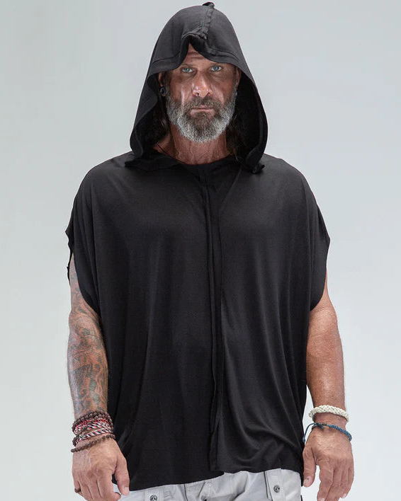 DRAGONFLY Hoodie Sleeveless Tee In Black