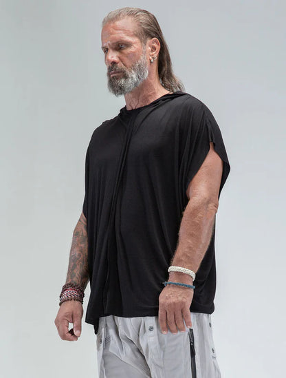 DRAGONFLY Hoodie Sleeveless Tee In Black