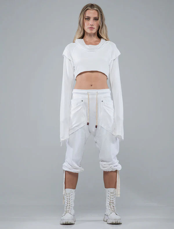 DYSTOPIA 3/4 Pants In Off-White