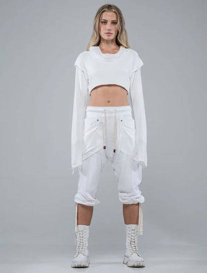DYSTOPIA 3/4 Pants In Off-White