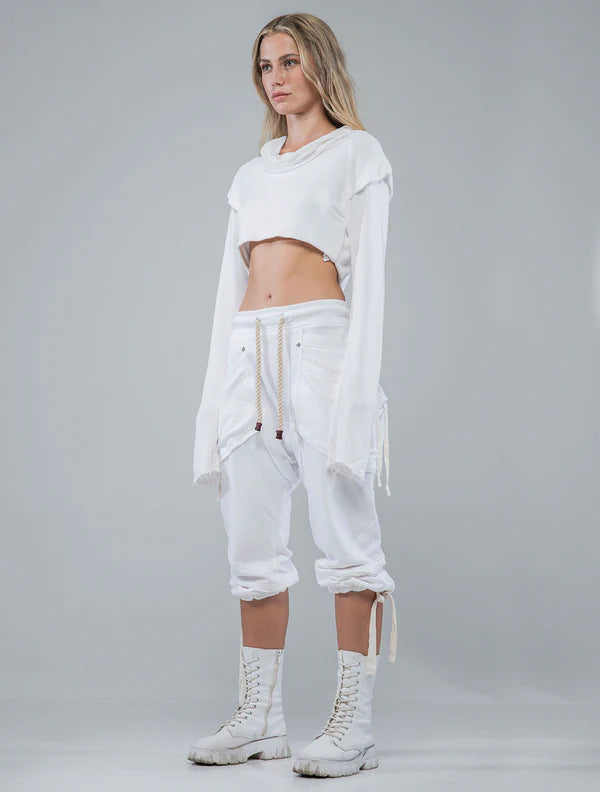 DYSTOPIA 3/4 Pants In Off-White