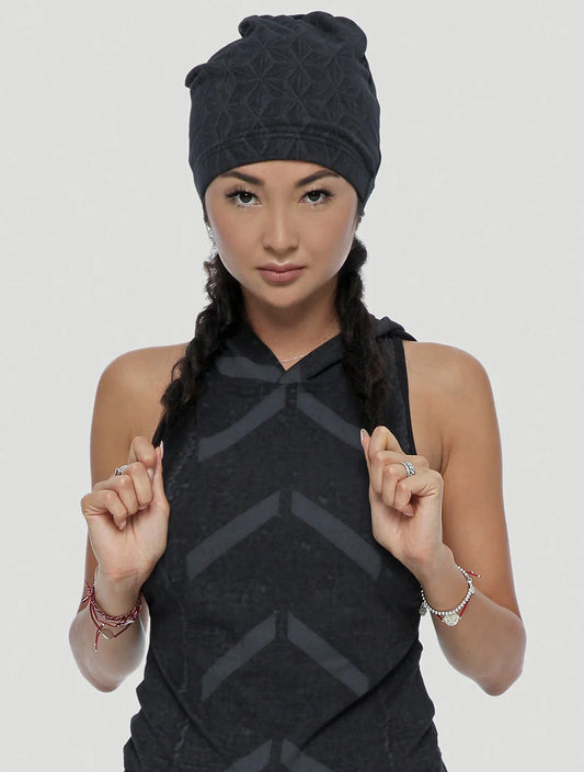 F.O.L FLOWER OF LIFE Beanie In Black
