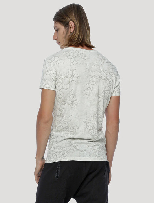 F.O.L FLOWER OF LIFE T-Shirt In Off-White