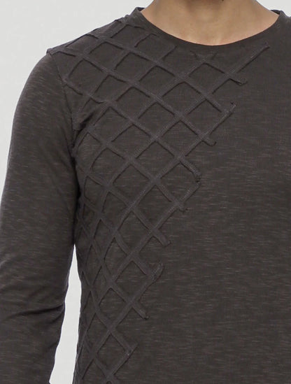 GAUDA Sweater In Olive-Noir