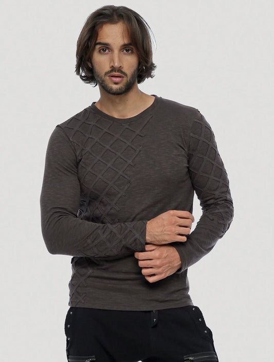 GAUDA Sweater In Olive-Noir