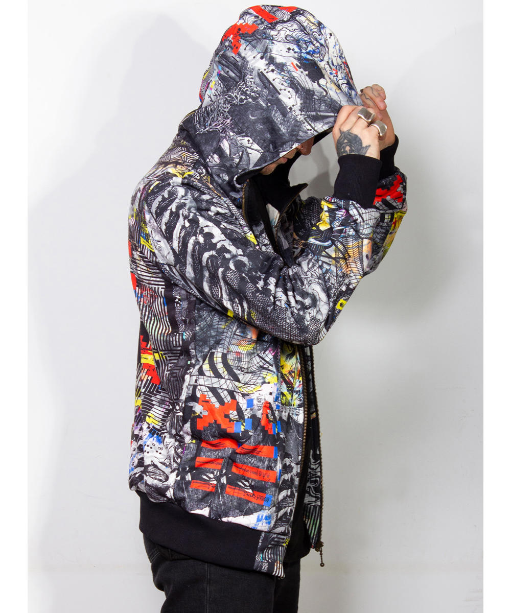 GLITCH MODE Zip Hood