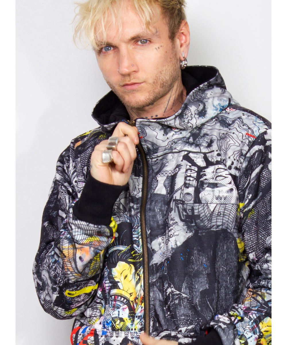 GLITCH MODE Zip Hood