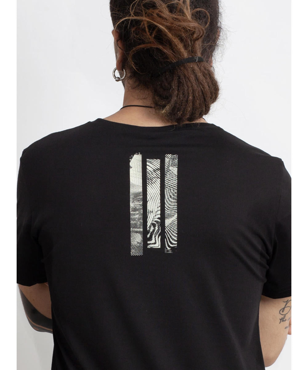 GLITCH TONE T-Shirt In Black