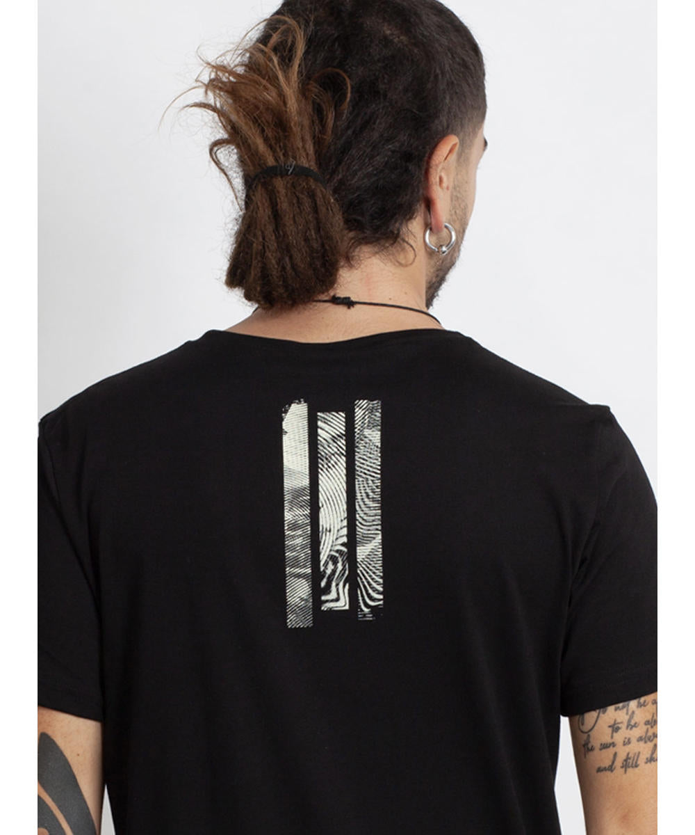 GLITCH TONE T-Shirt In Black