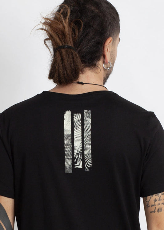 GLITCH TONE T-Shirt In Black
