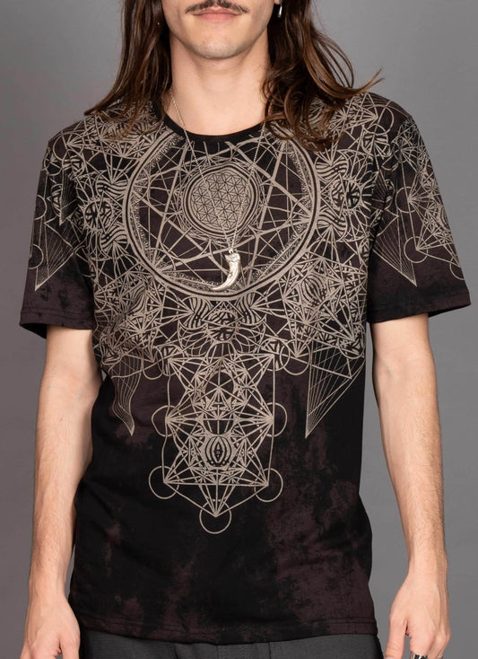 GRID THEORY T-Shirt In Black Texture