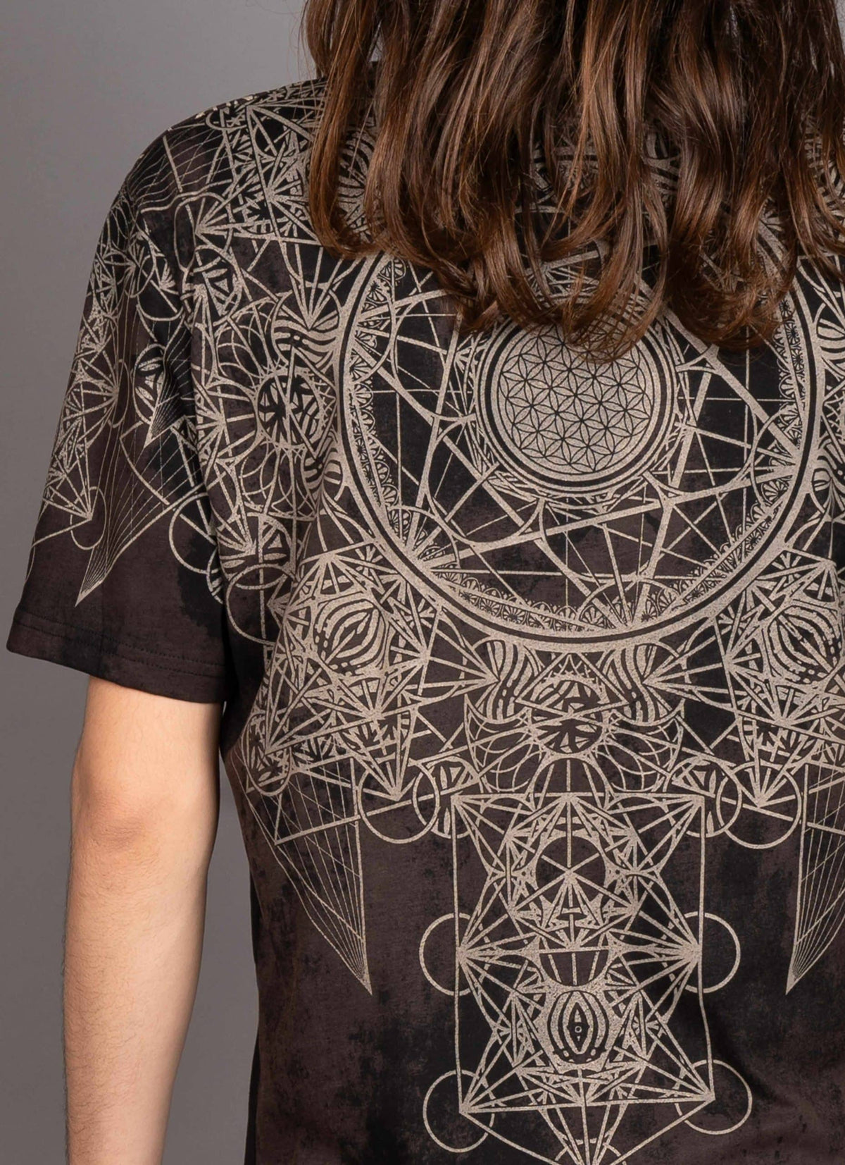 GRID THEORY T-Shirt In Black Texture